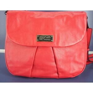 Marc Jacobs by Leather MARChive Crossbody Front Flap Bag $398 New Shoulder Purse